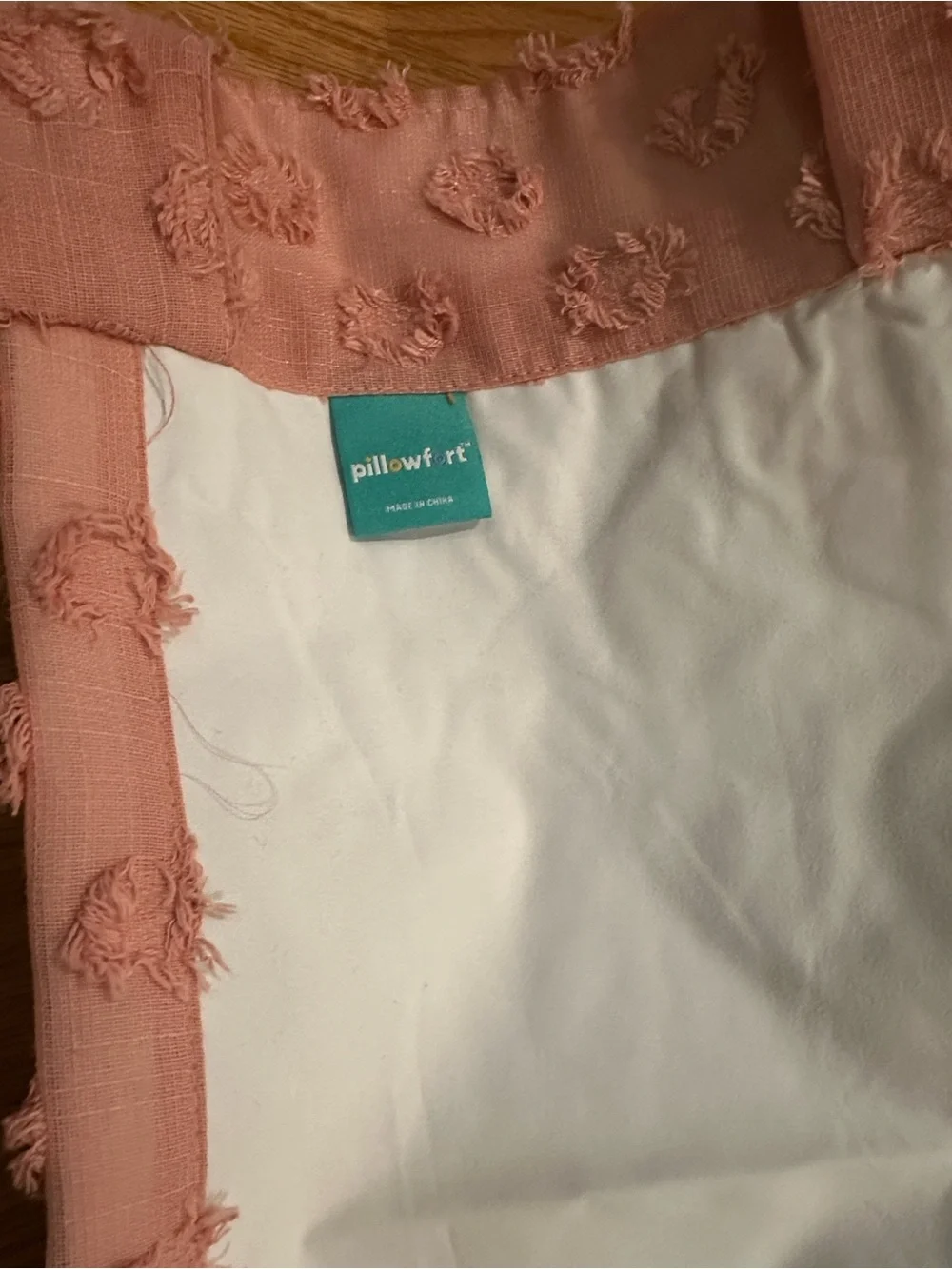 Pillowfort Rose Pink Blackout Clipped Dot Curtain Panels